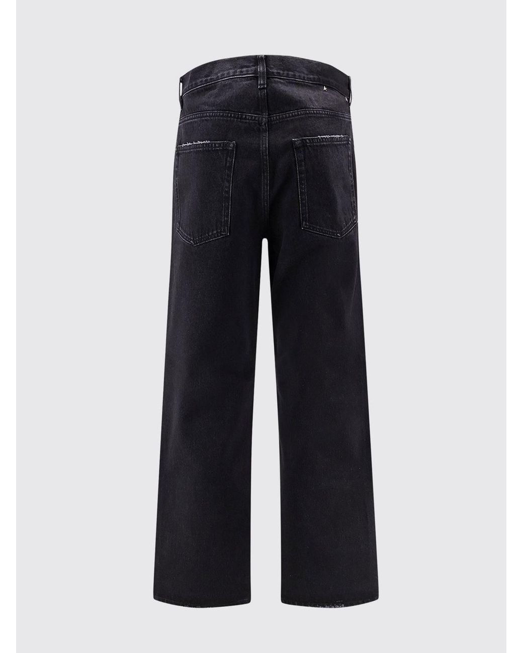 Golden Goose Deluxe Brand Blue Denim Wide Leg Jeans for men