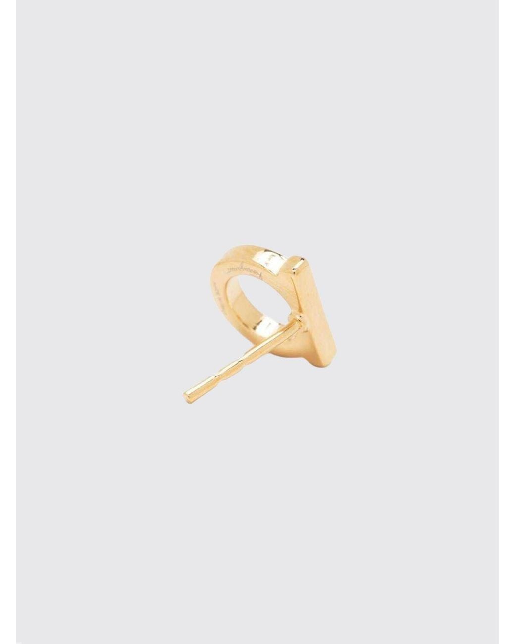Pendientes De Latón Dorado Con Diseño De Logo Ferragamo de color Natural