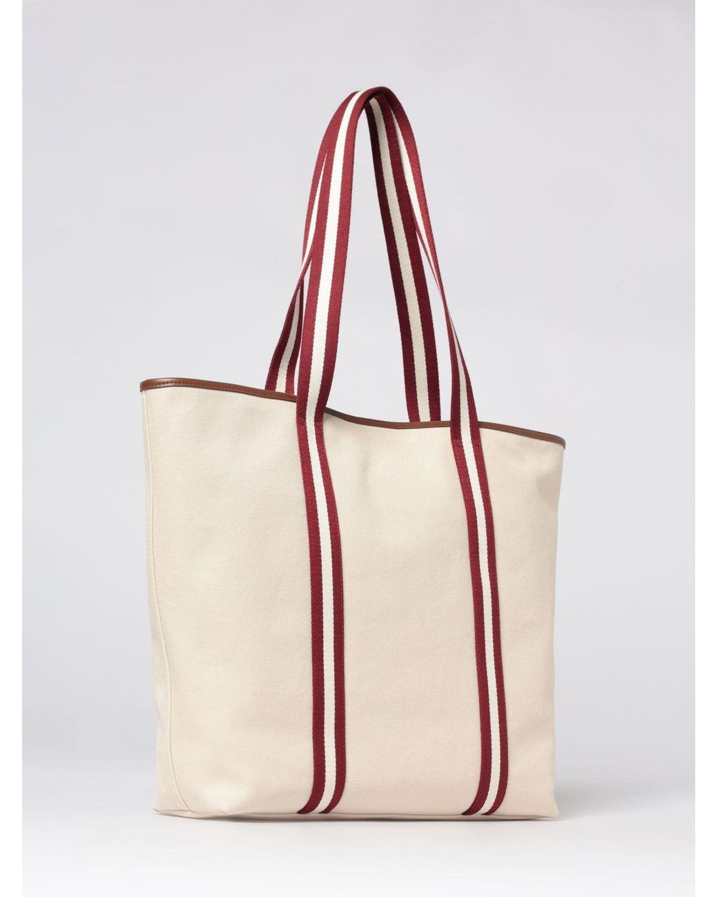 Bally Pink Canvas Tote Bag
