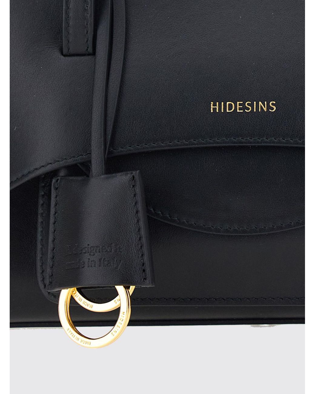 Helen Kaminski Black Small Flap Lambskin Handbag With Shoulder Strap
