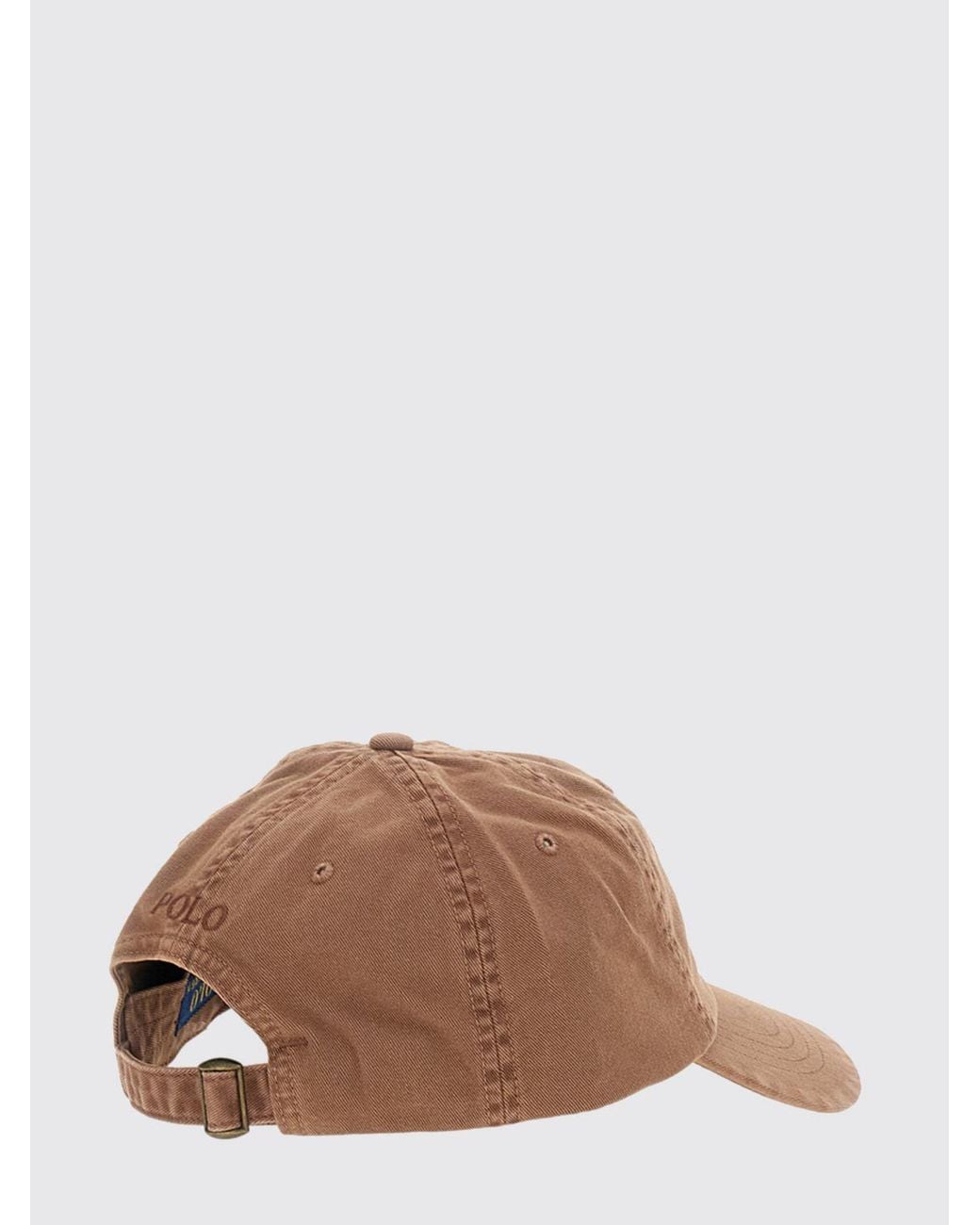 Polo Ralph Lauren Brown Cotton Baseball Cap With Embroidered Logo for men