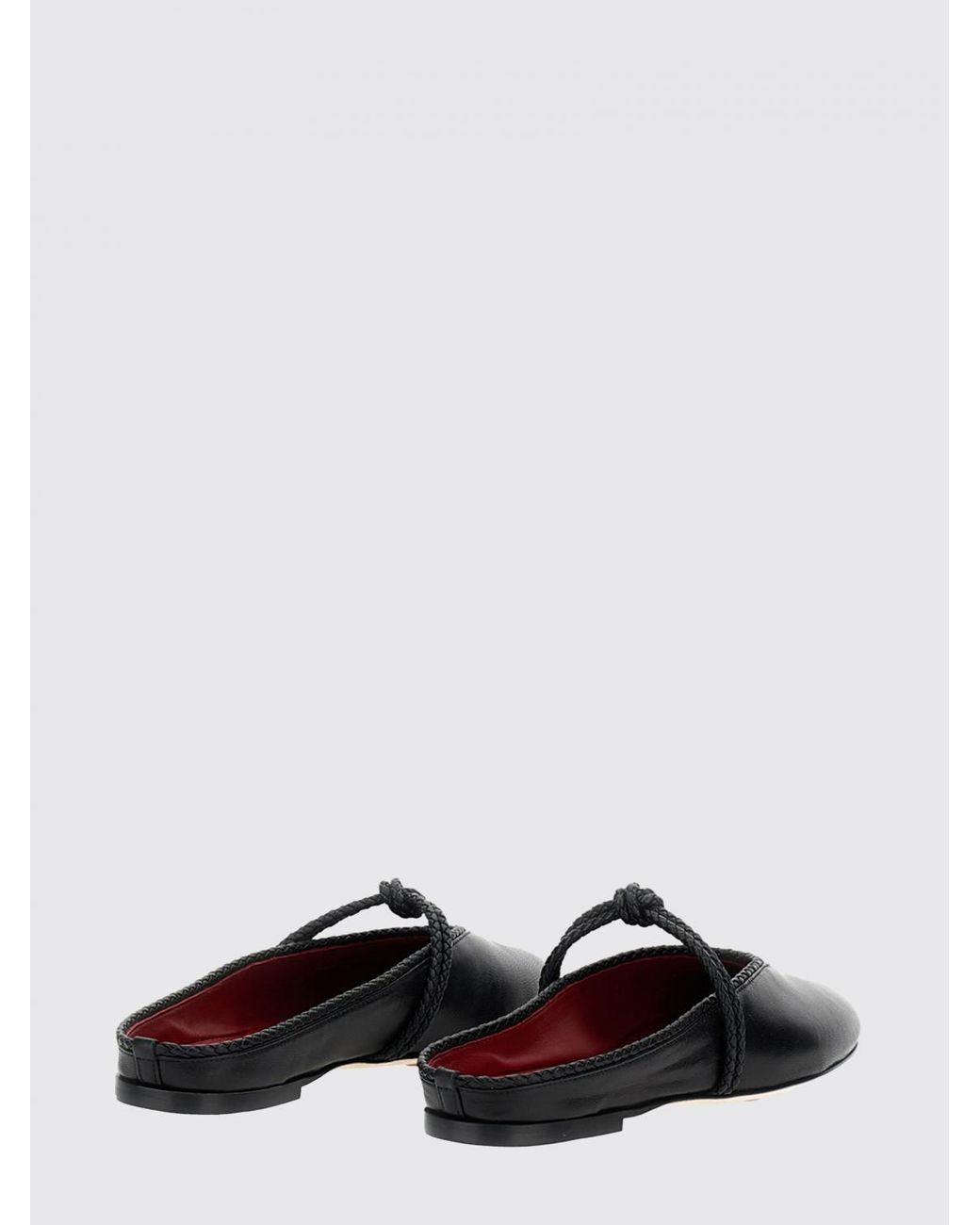 Bottega Veneta White Rosa Leather Mules