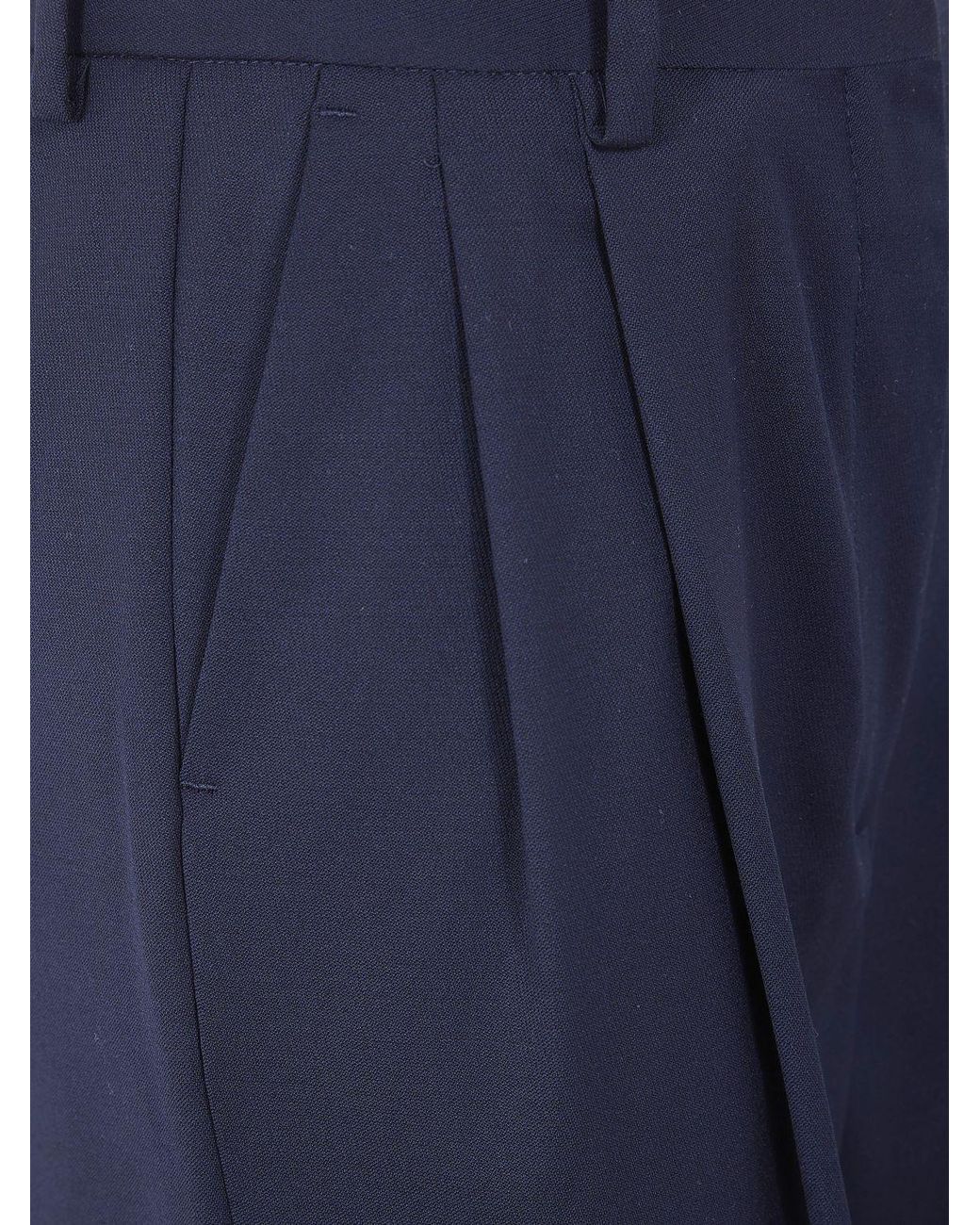 Filippa K Blue Wool Blend Tailored Trousers