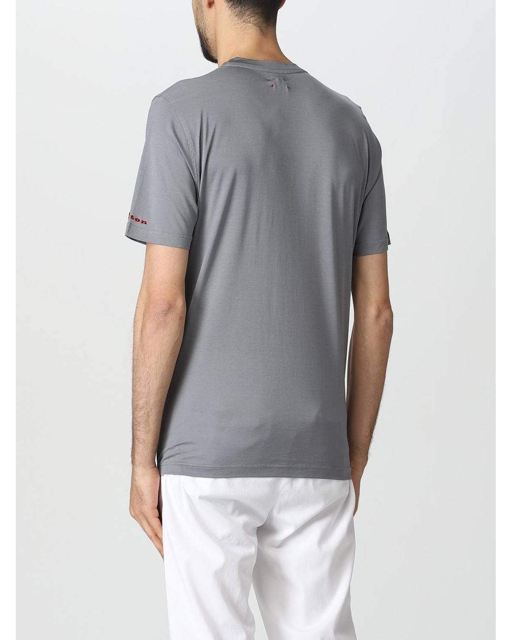 Kiton Gray T-shirt for men