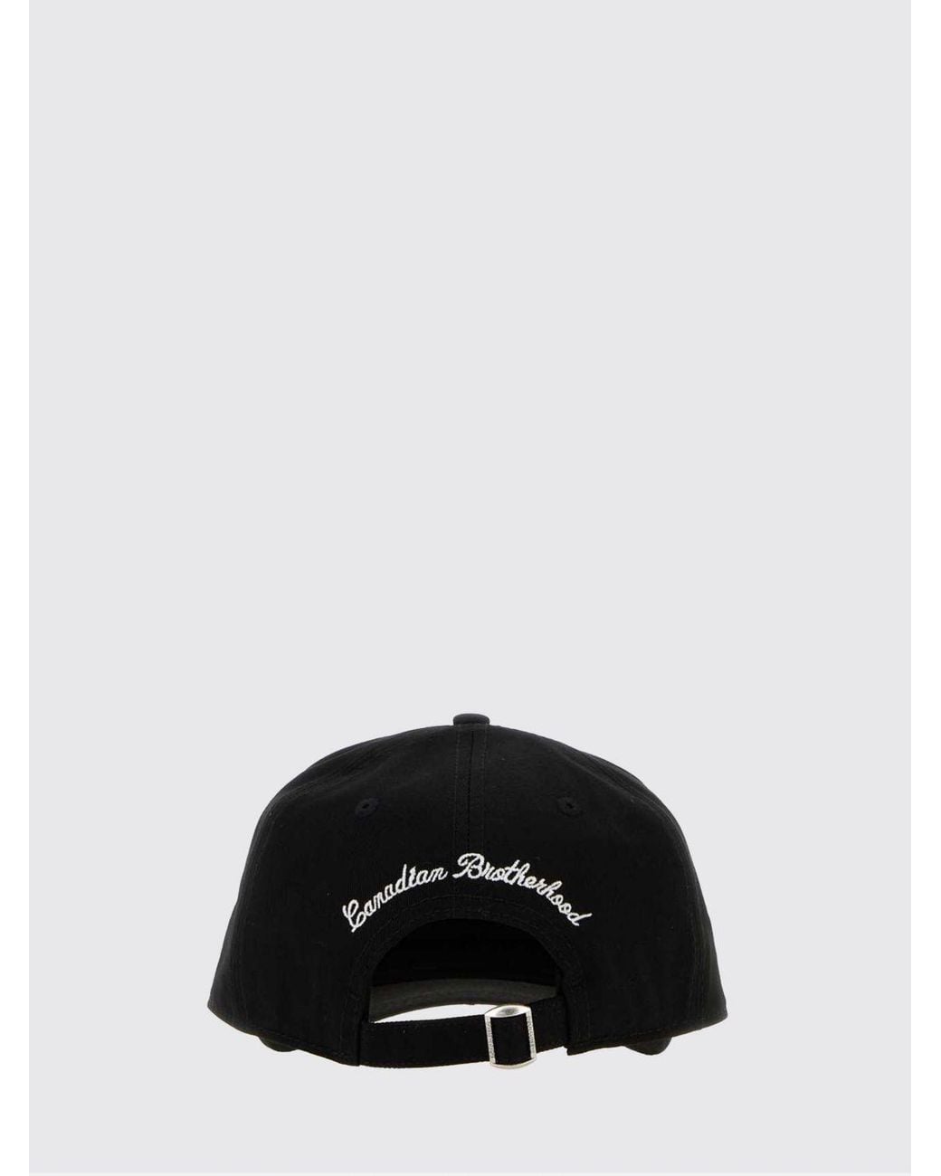 DSquared² Black Tone-On-Tone Embroidered Logo Cotton Baseball Cap for men