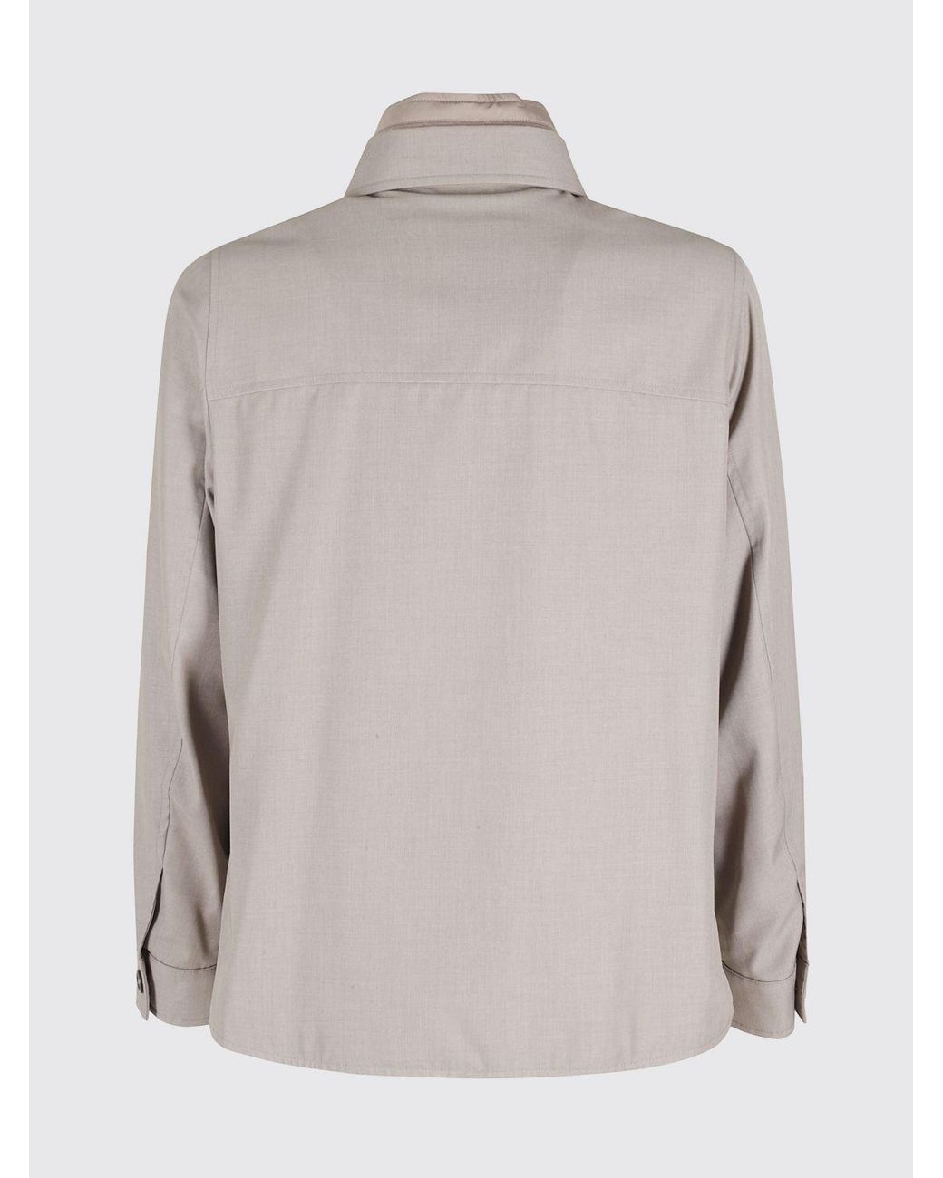 Moorer Natural Polyester Shirt Jacket for men
