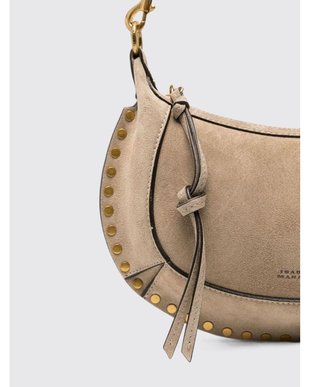 Isabel Marant White Oskan Moon Hobo Bag