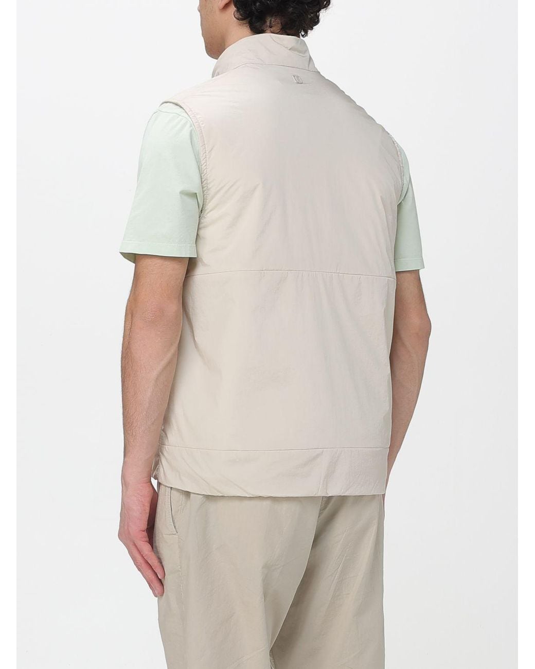 DUNO Gray Arlo Mirto Technical Fabric Vest for men