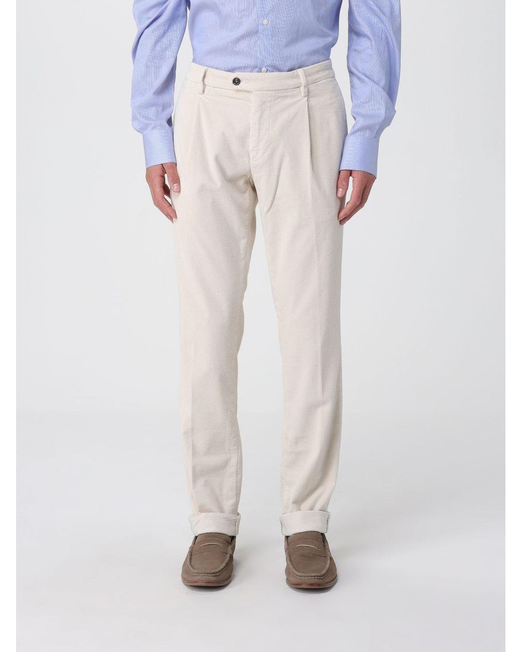 Mason's White Trousers for men