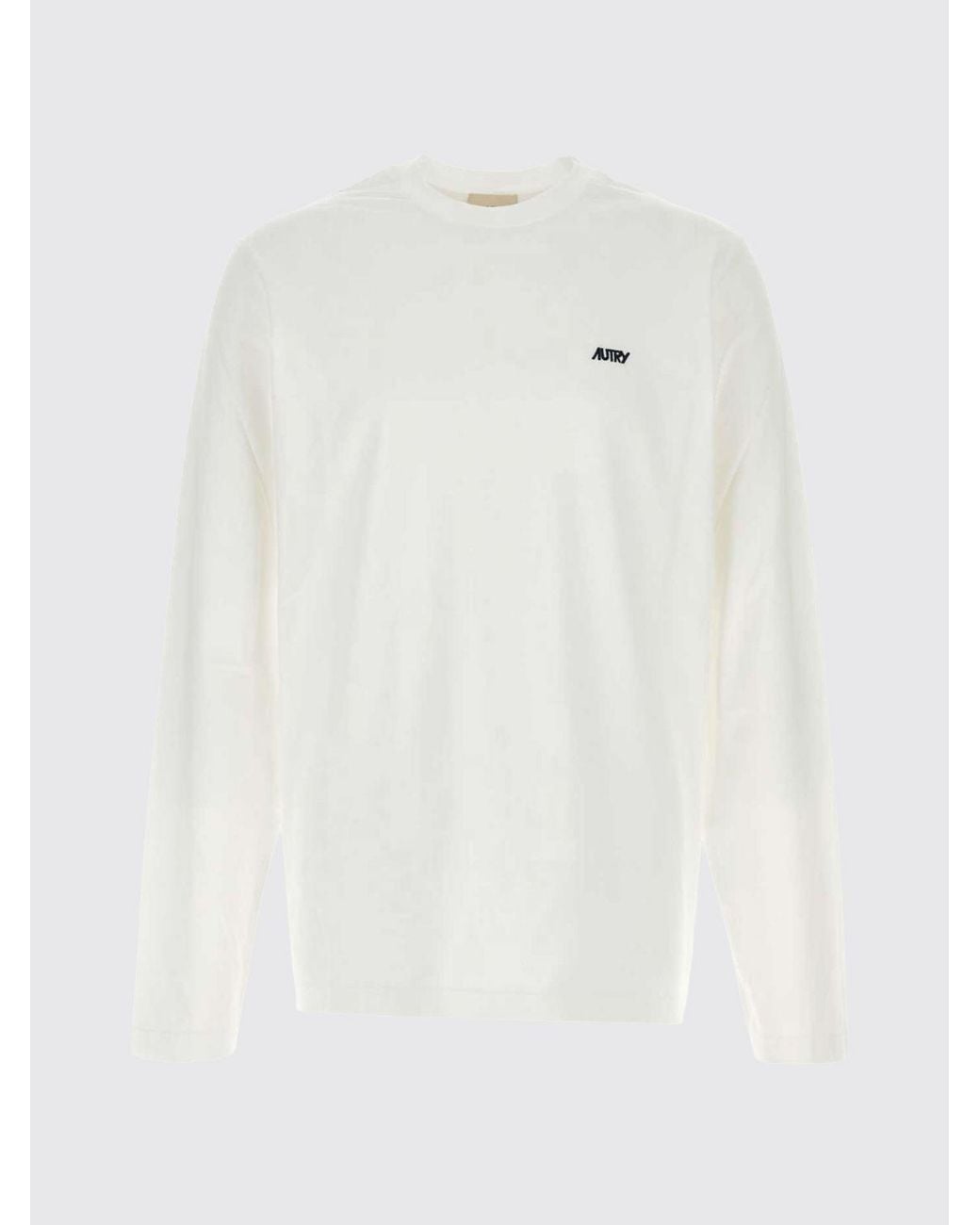 Autry White Cotton T-Shirt With Logo for men