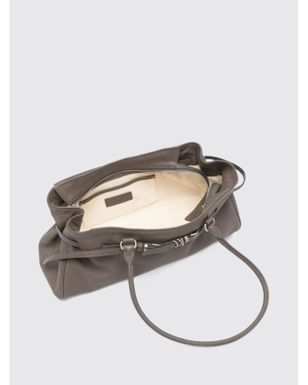 MARGE SHERWOOD Gray Soft Grandma Shoulder Bag