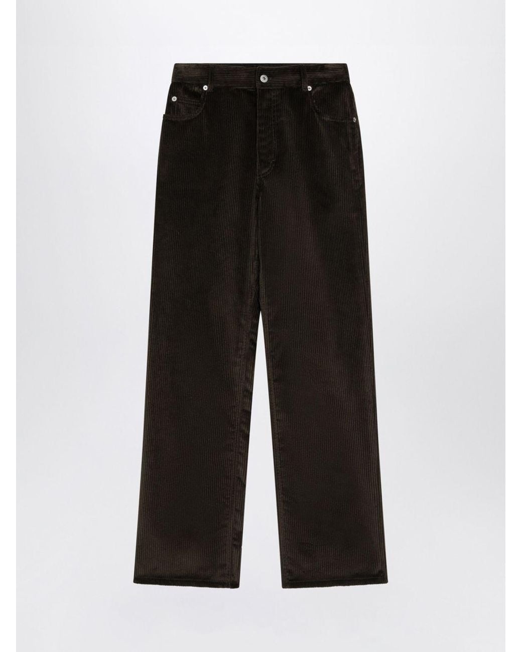 Loewe Black 5-Pocket Straight-Leg Corduroy Trousers