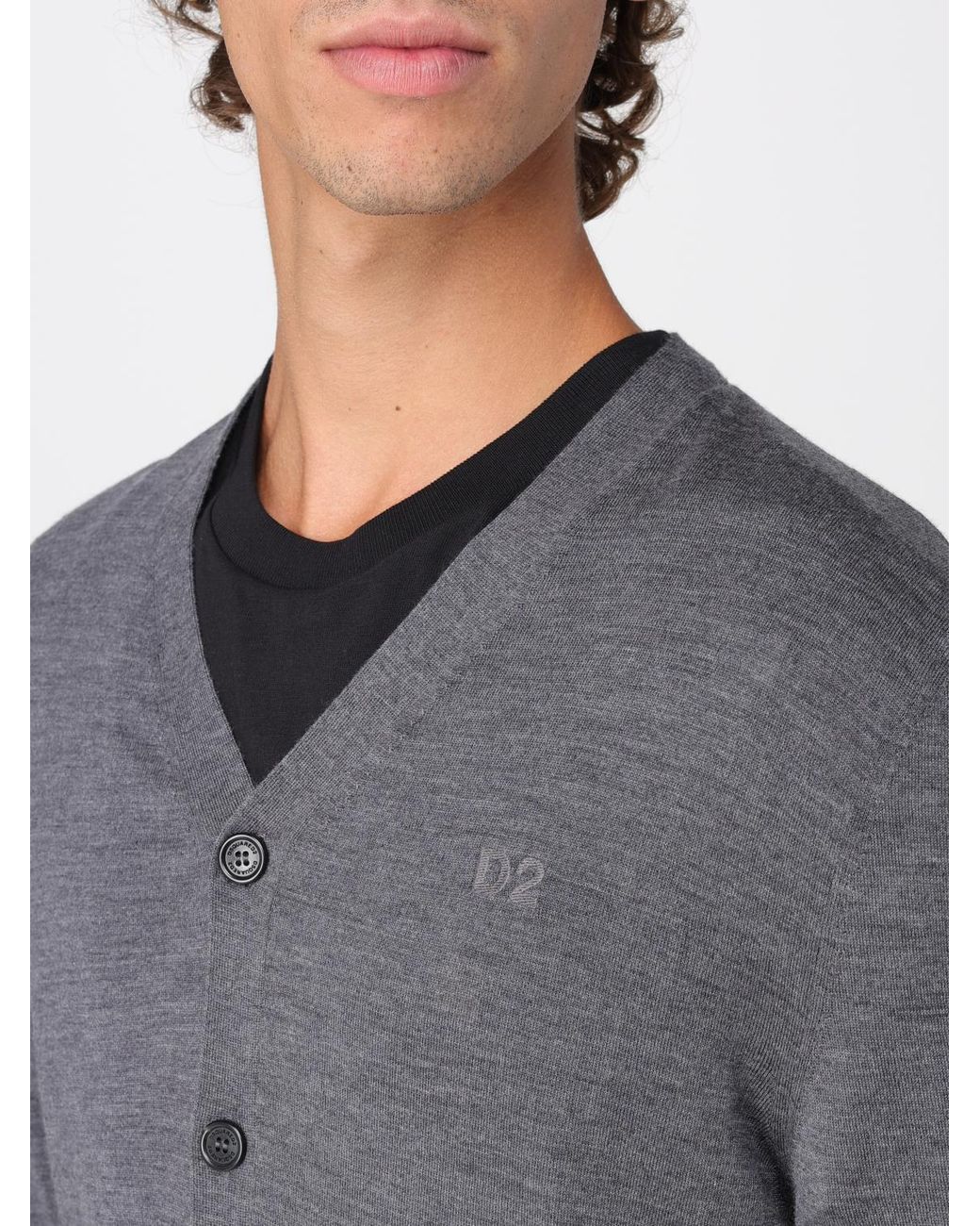 DSquared² Gray Cardigan for men