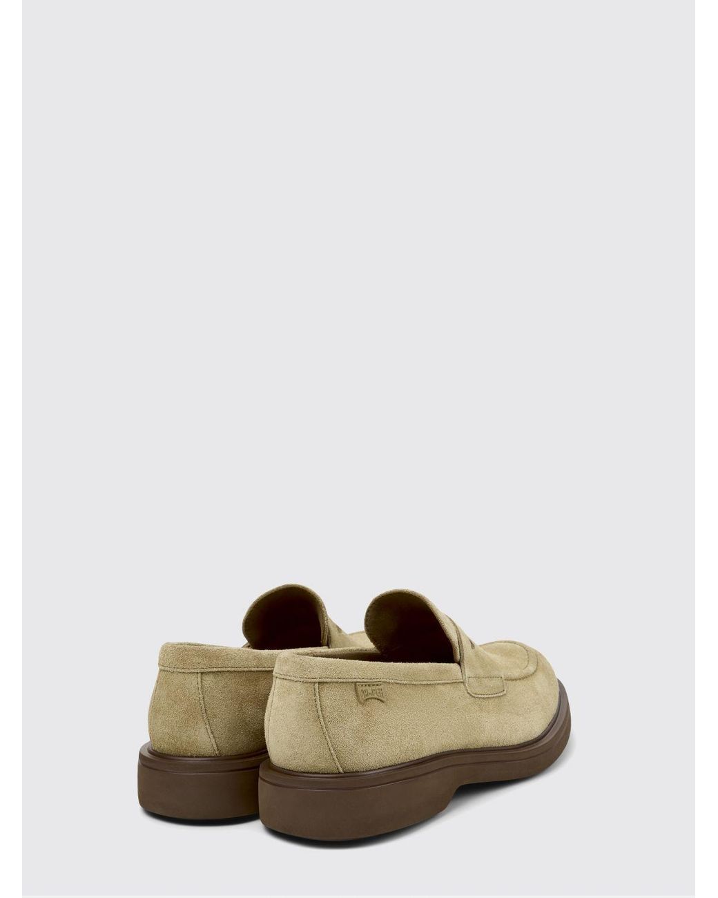 Camper White Norman Suede Loafers for men