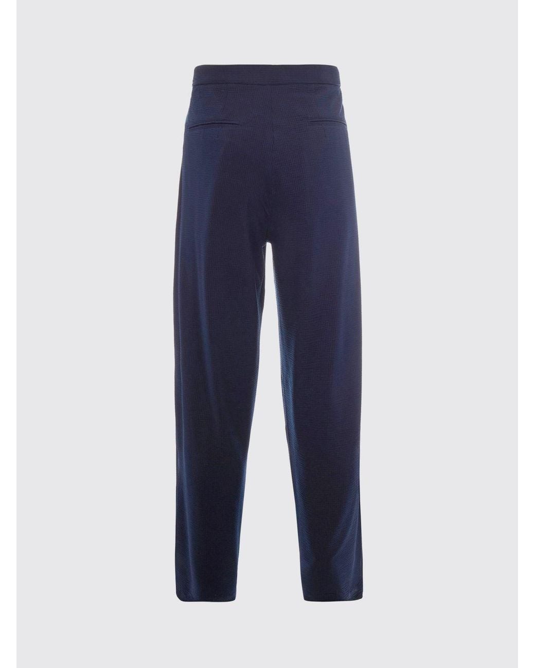 Emporio Armani Blue Jersey Trousers
