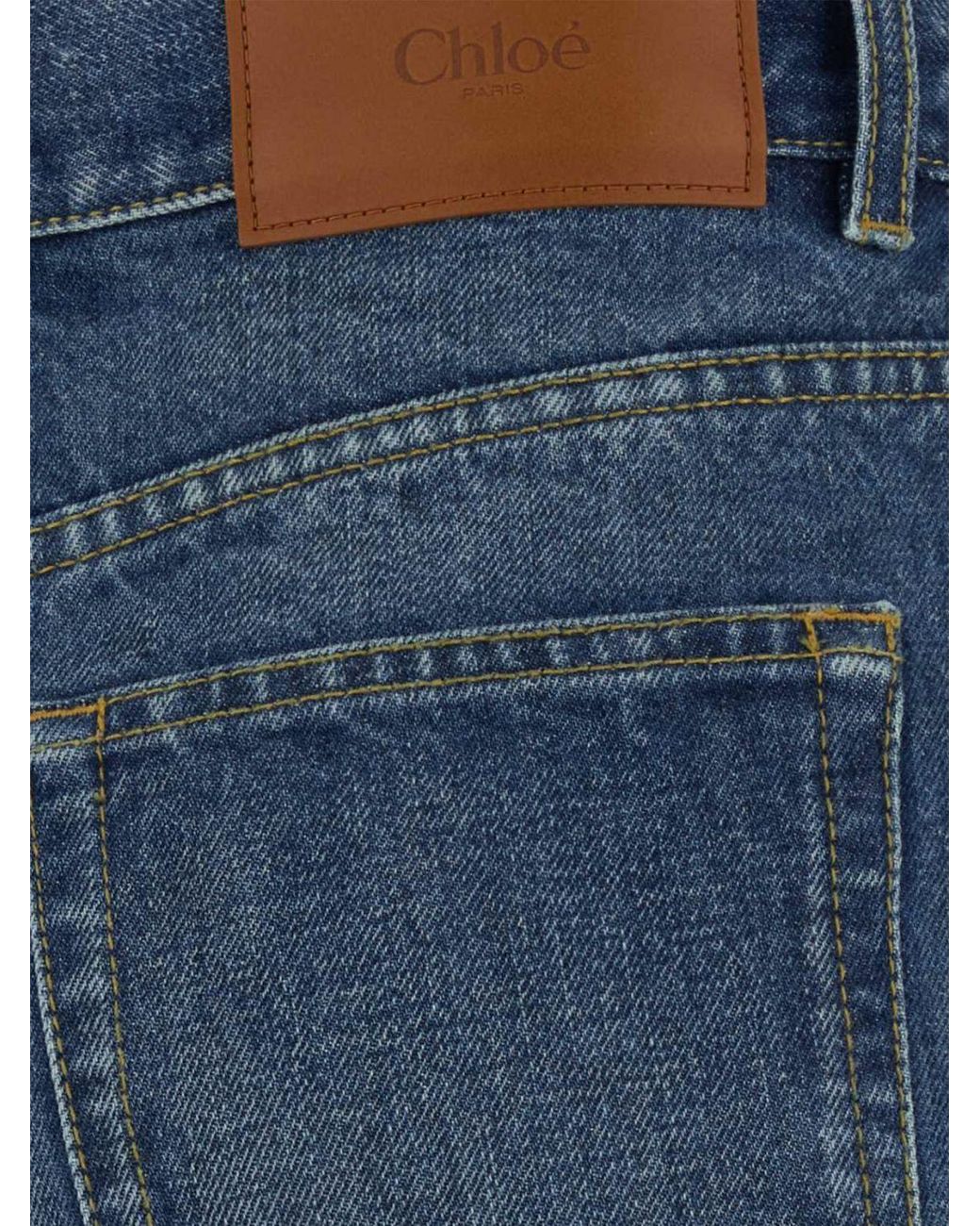 Chloé Blue ChloÉ High-Waisted Five-Pocket Flared Jeans