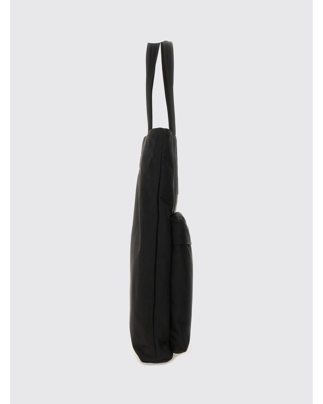 Anya Hindmarch Black Eyes Econyl Tote Bag With Graphic Print And Leather Double Handles