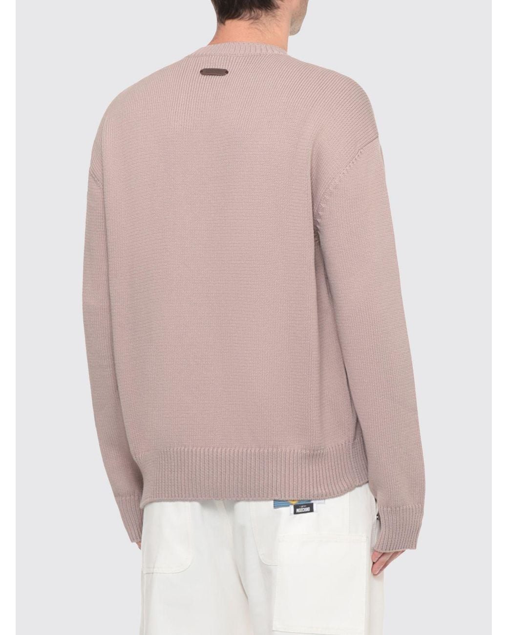 Moschino Couture Pink Crewneck Jumper for men