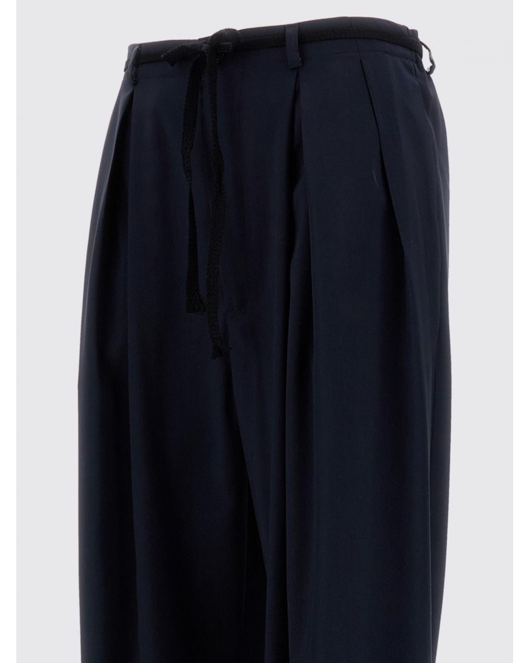 Barena Blue Virgin Wool Palazzo Trousers