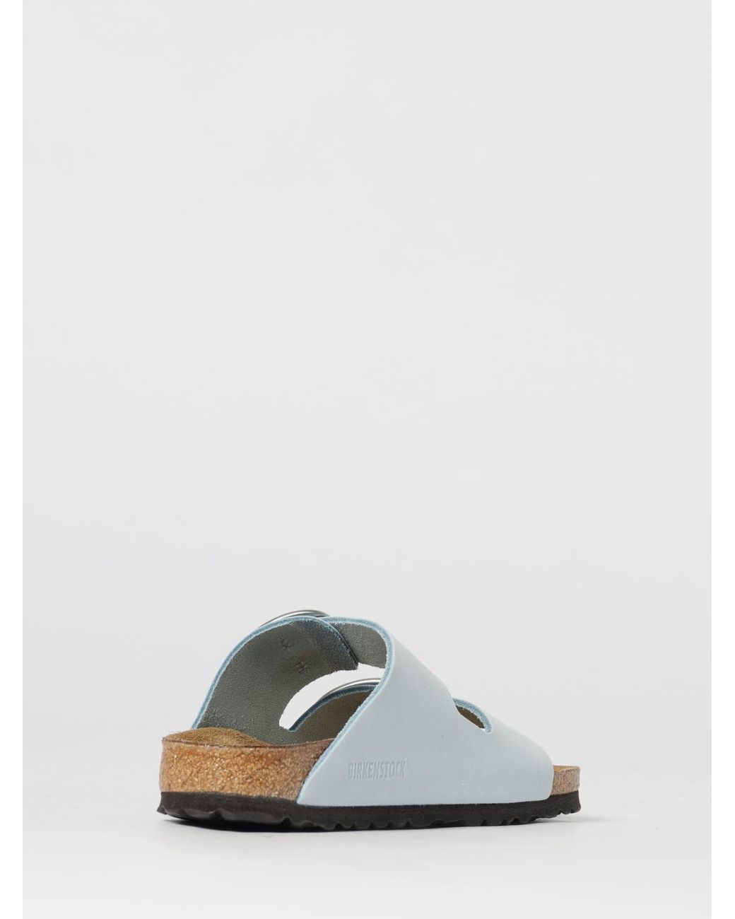 Birkenstock White Arizona Big Buckle Nubuck Sandals
