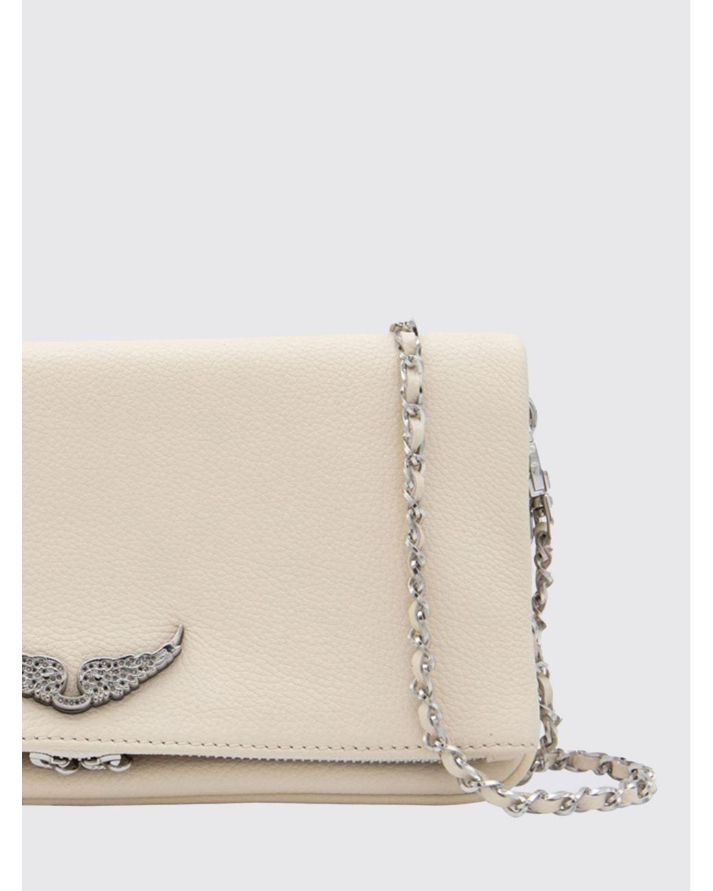 Zadig & Voltaire Natural Zadig &Amp Voltaire Rock Nano Grained Leather Pouch By