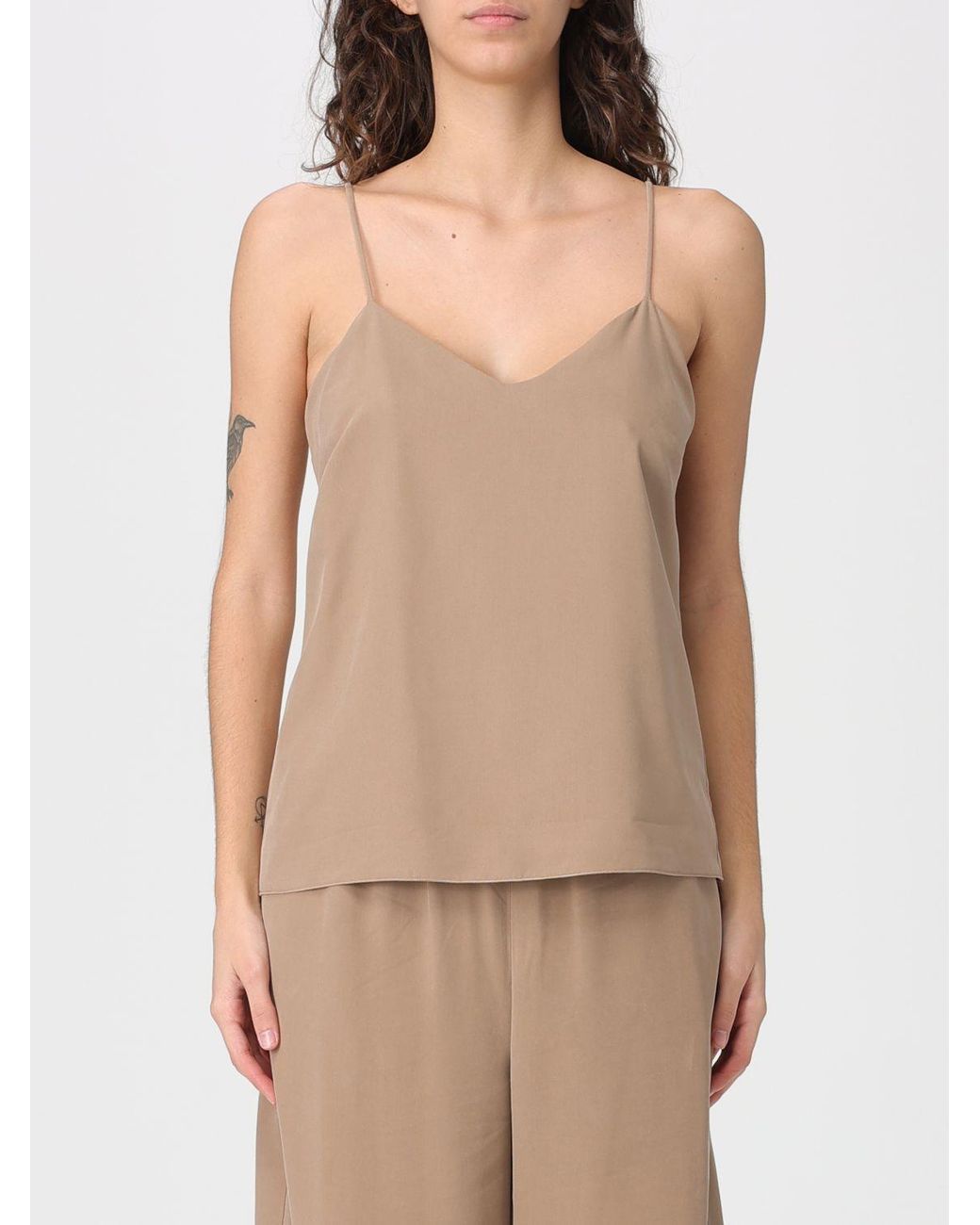 Max Mara Natural Basic Satin Top