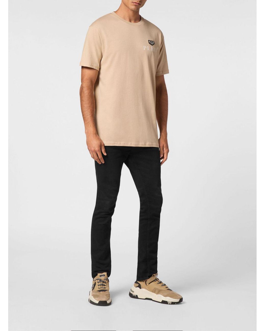 Philipp Plein Natural Crew Neck T-Shirt for men