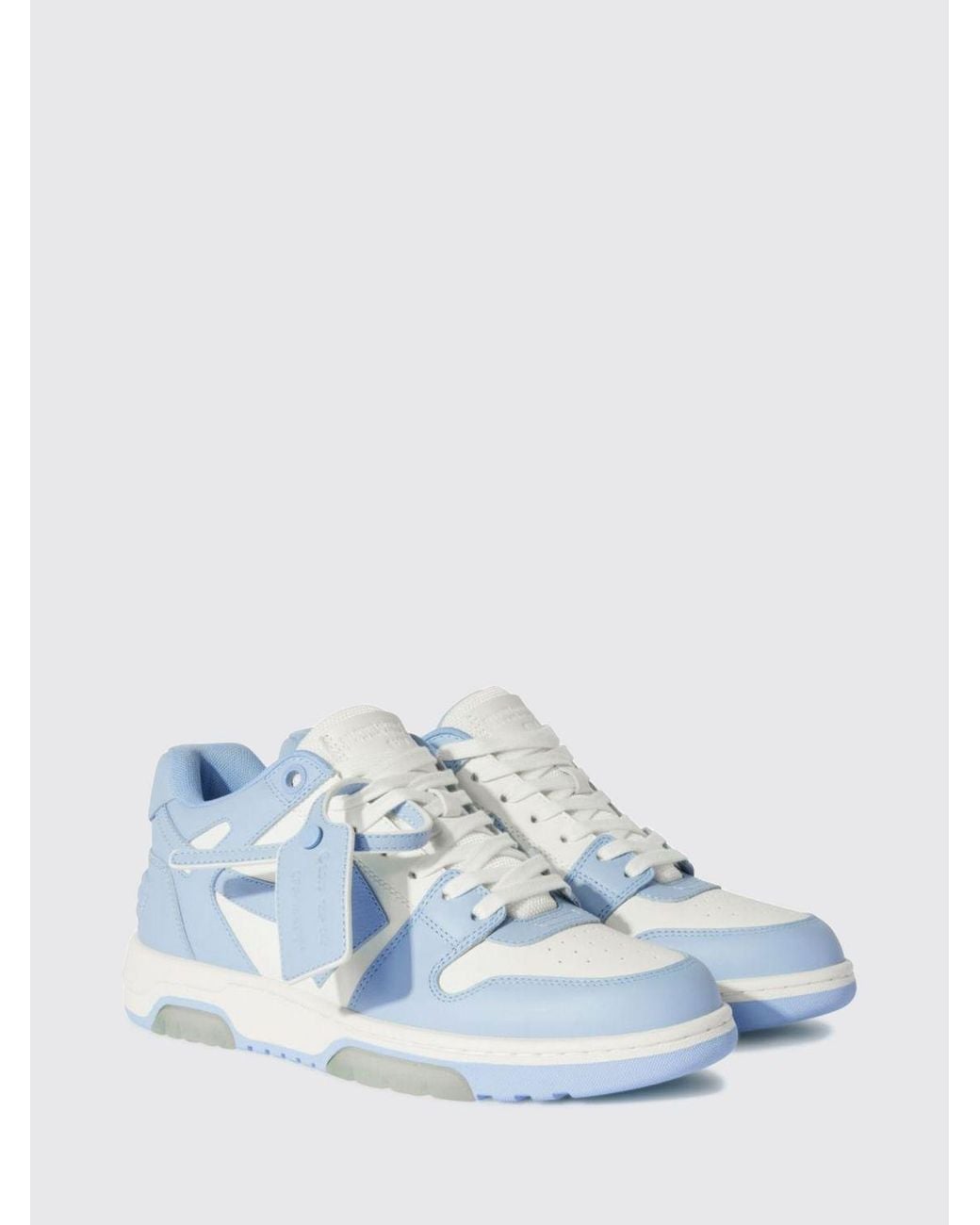 Off-White c/o Virgil Abloh Blue Out Of Office Leather Sneakers for men