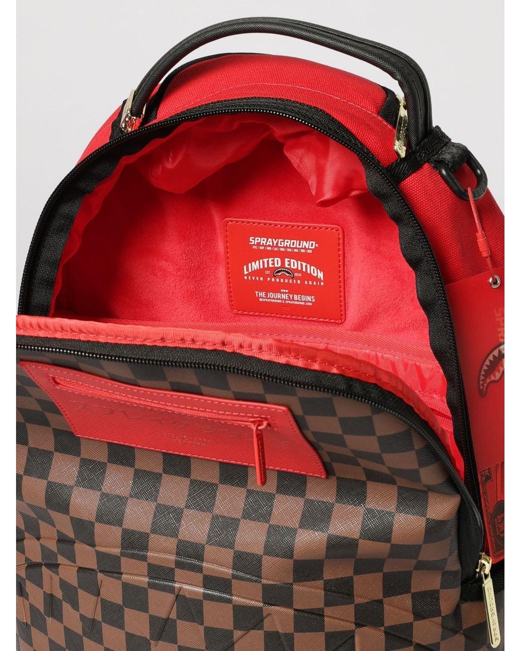 Zaino di Sprayground in Red da Uomo