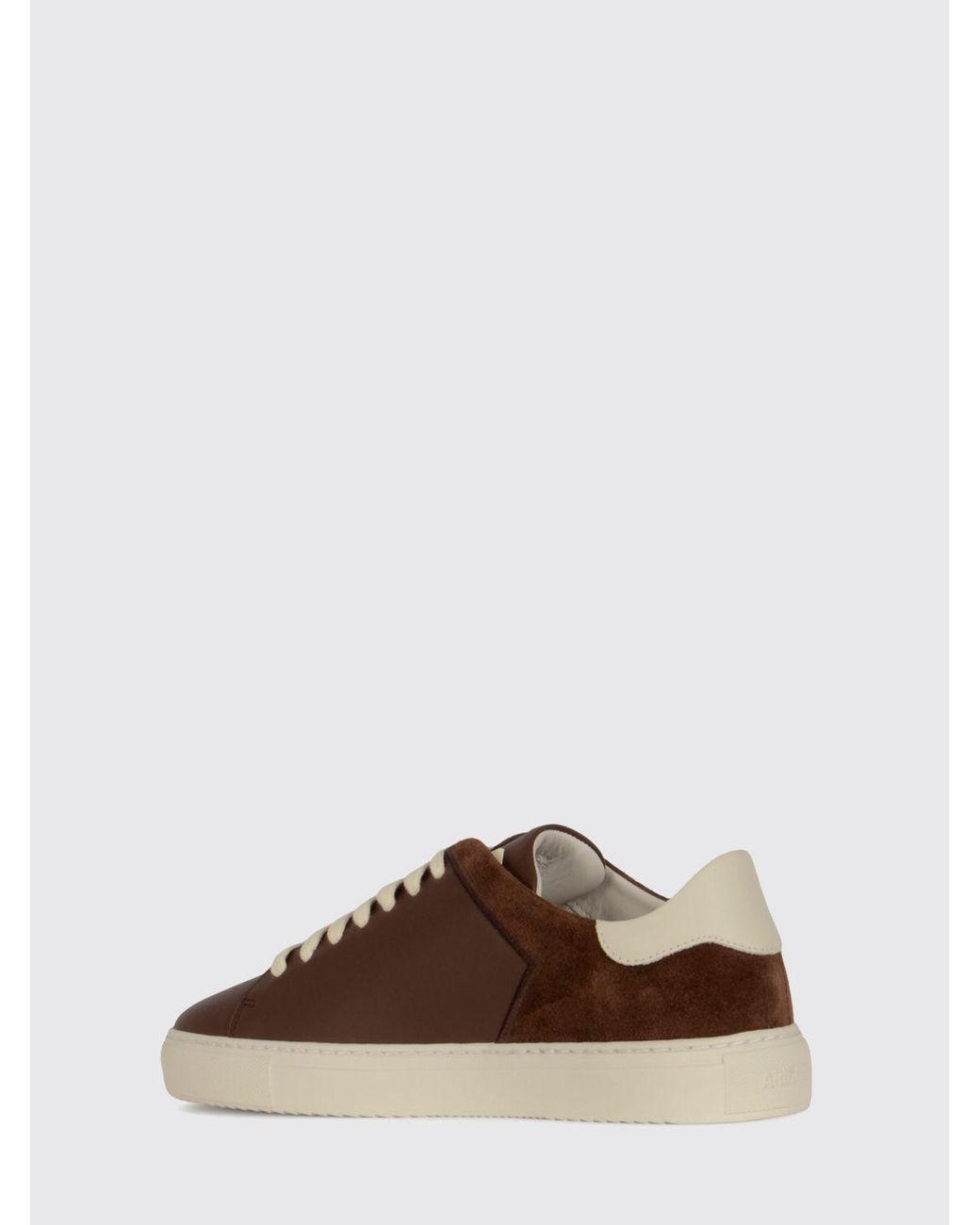 Axel Arigato Brown Clean 90 Split Bicolor Leather And Suede Low-Top Sneakers for men