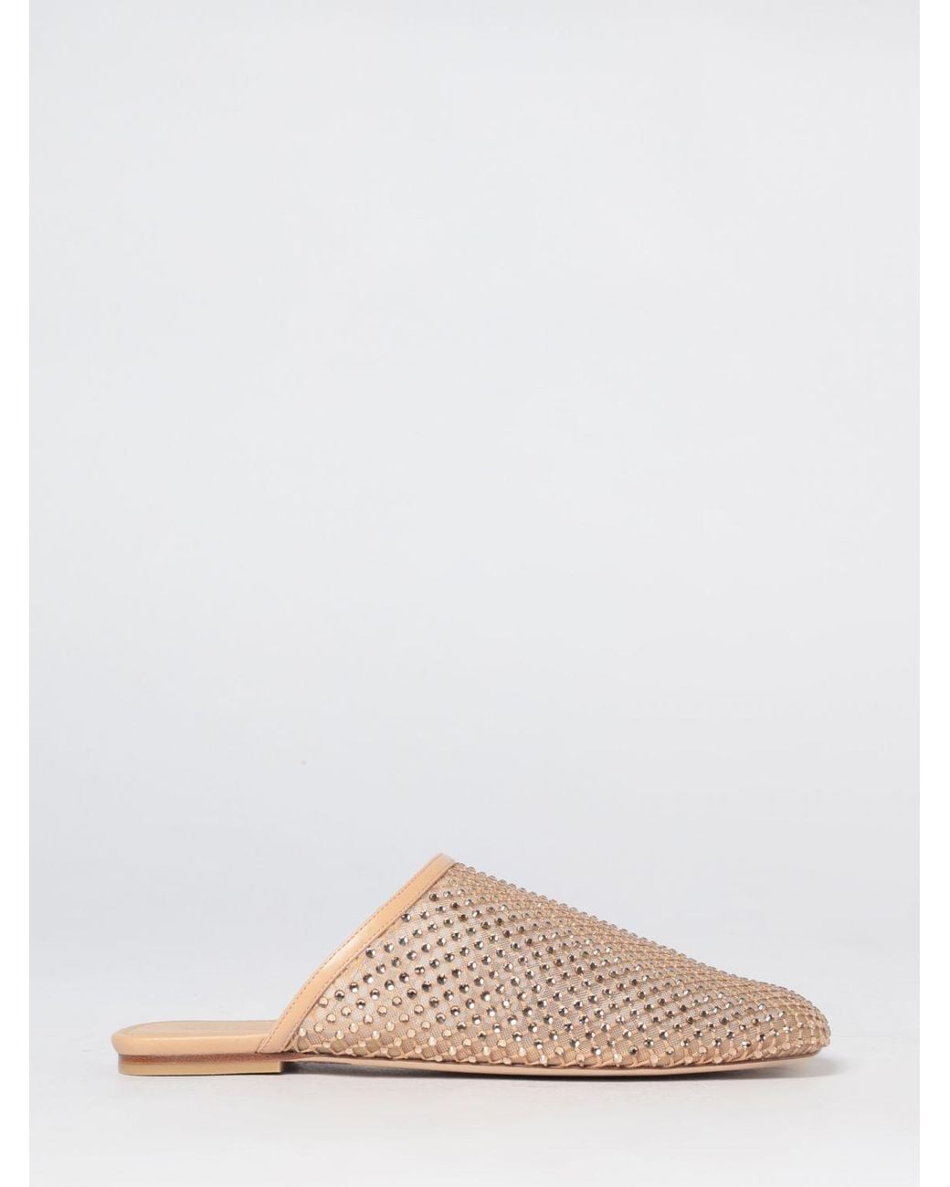Stuart Weitzman Pink Bareitall Flat Mules