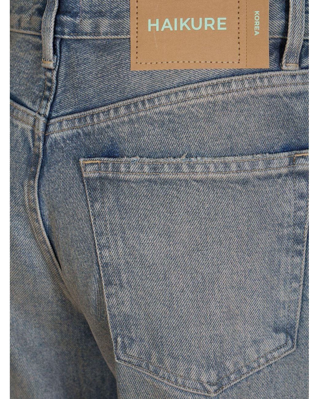 Haikure Gray Korea Wide-Leg Jeans