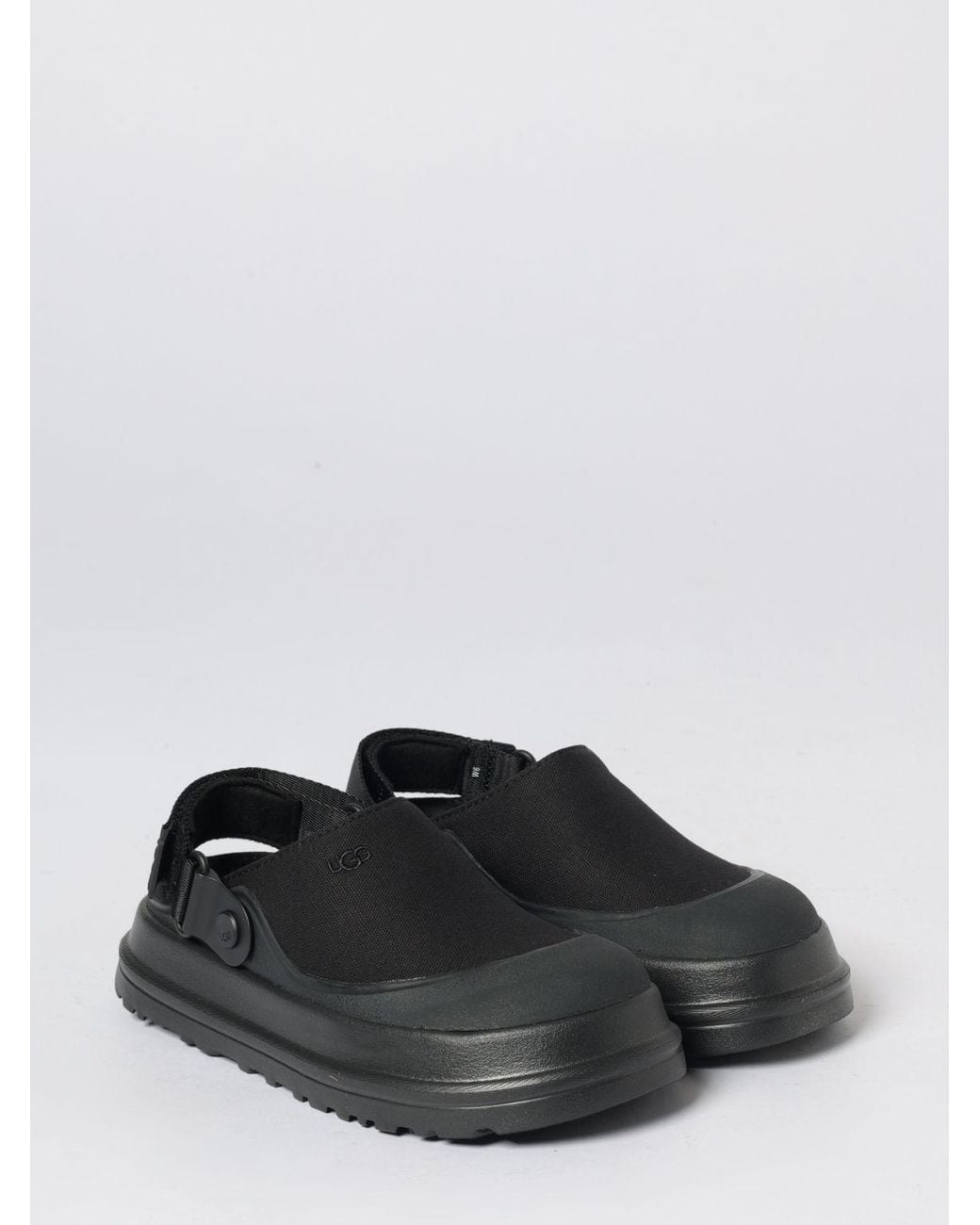 Ugg White Goldenglow Canvas Clogs