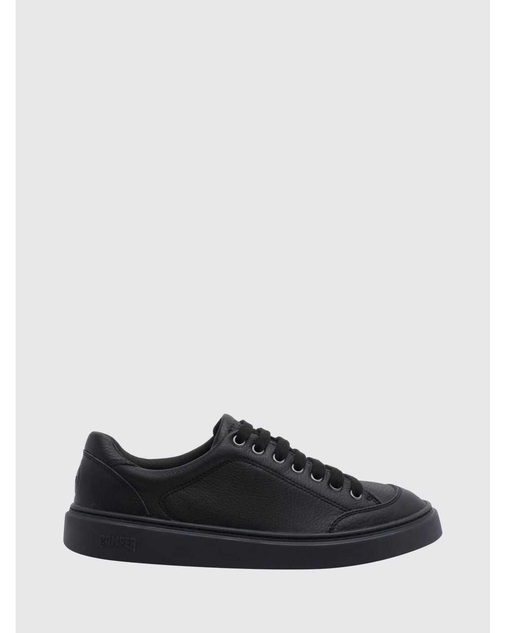 Camper Black Runner Calf Leather Low-Top Sneakers With Xl Extralight Sole for men