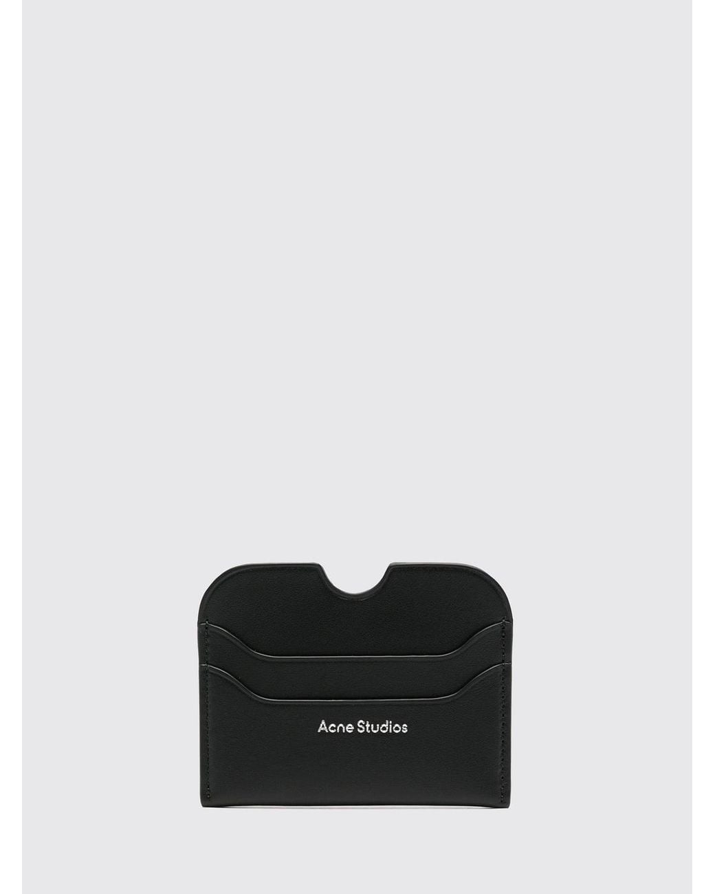 Portafoglio Uomo di Acne in Black da Uomo