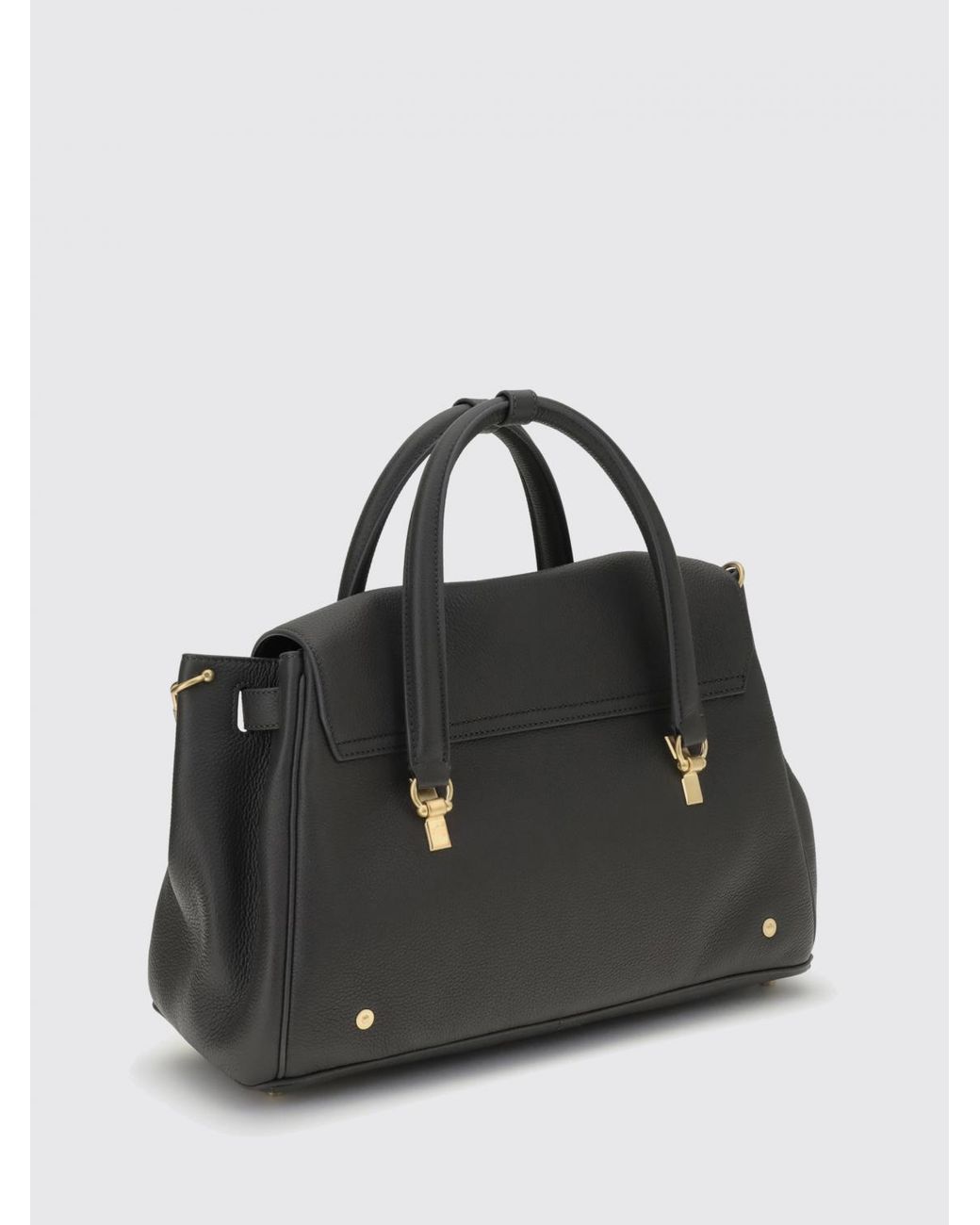 Thom Browne Black Calf Leather Handbag