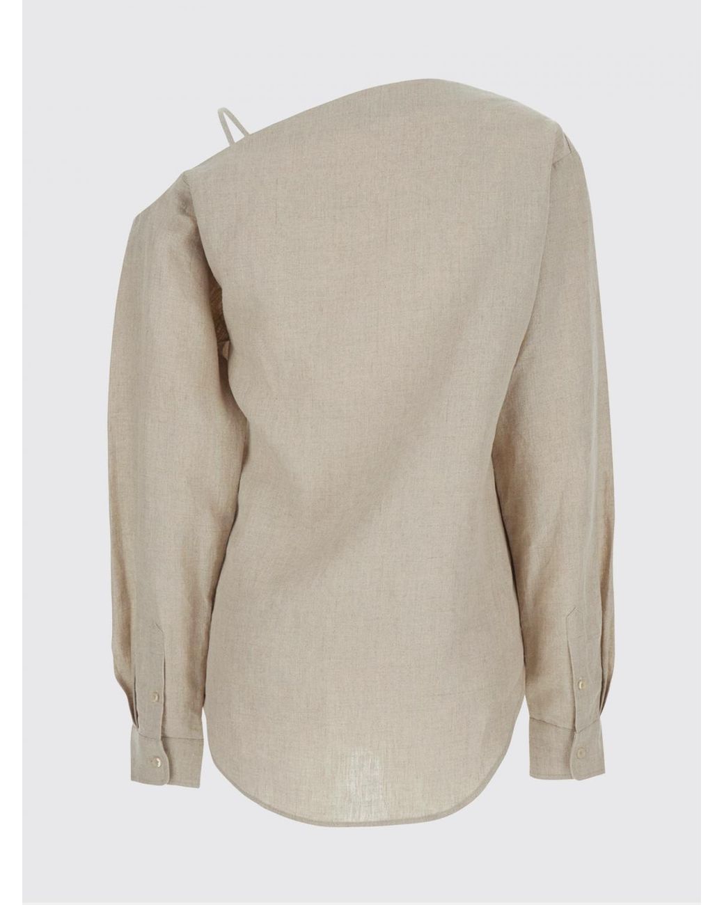 Camicia Asimmetrica di Coperni in Natural