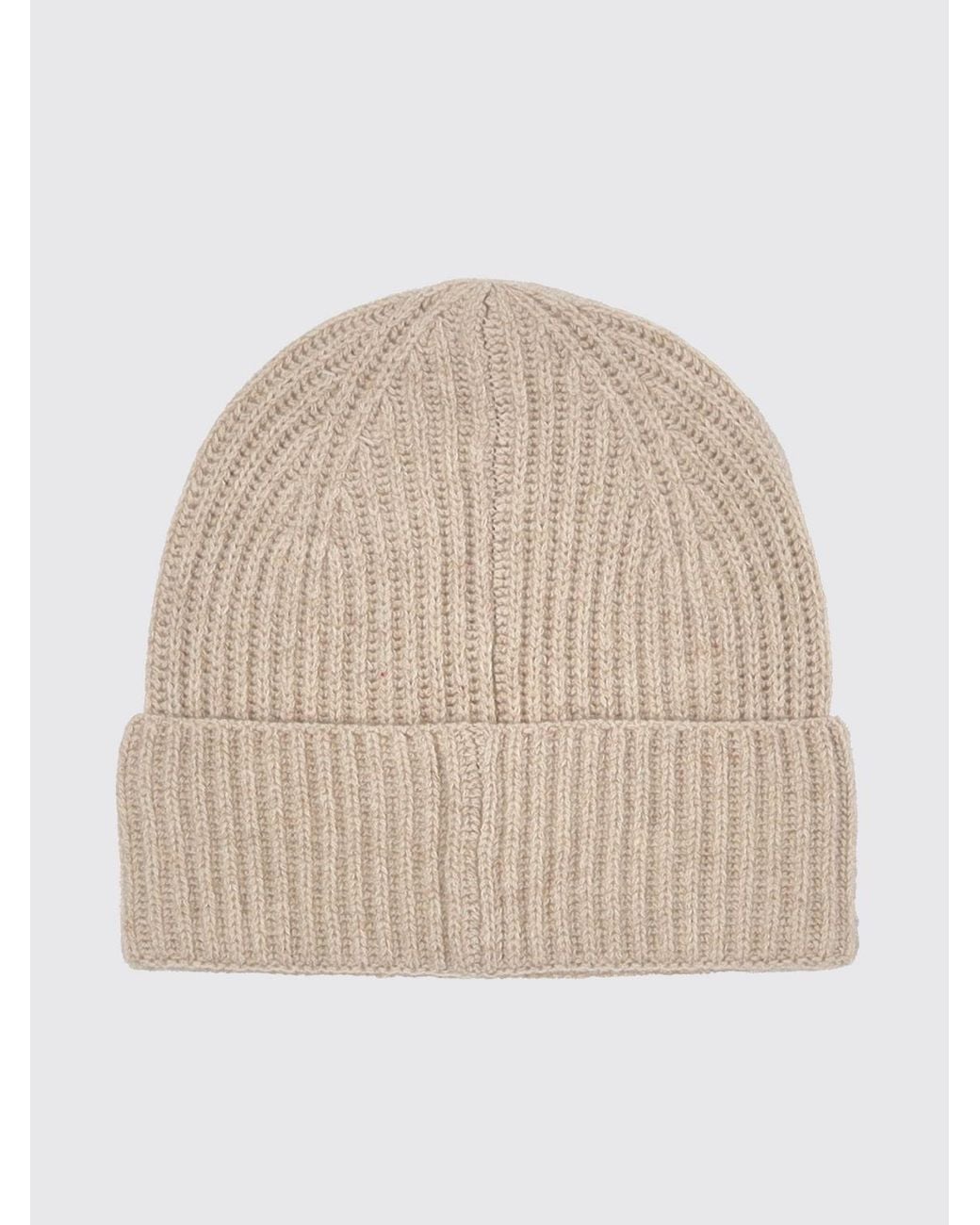 Mc2 Saint Barth Natural Embroidered-Logo Wool Beanie