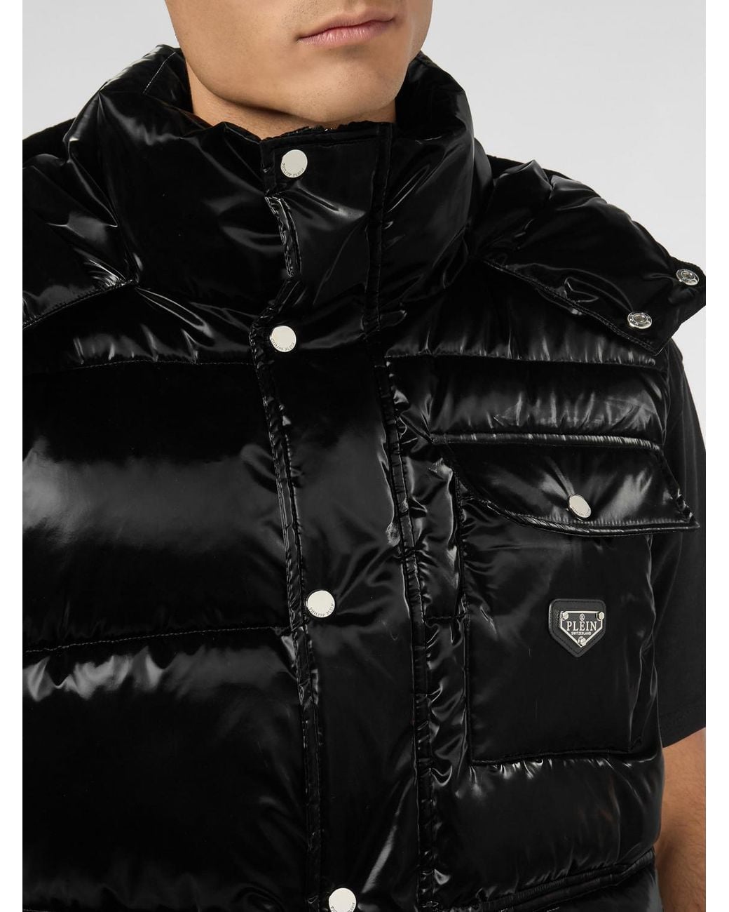 Philipp Plein Black Padded Gilet for men