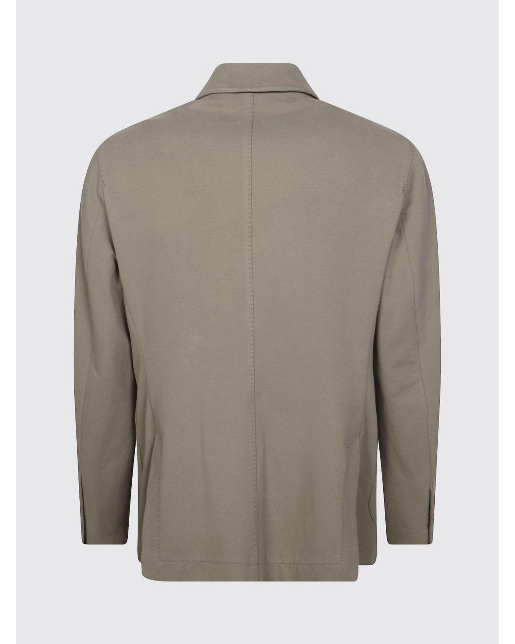 Circolo 1901 Gray Slim Fit Double-Breasted Cashmere Blazer for men