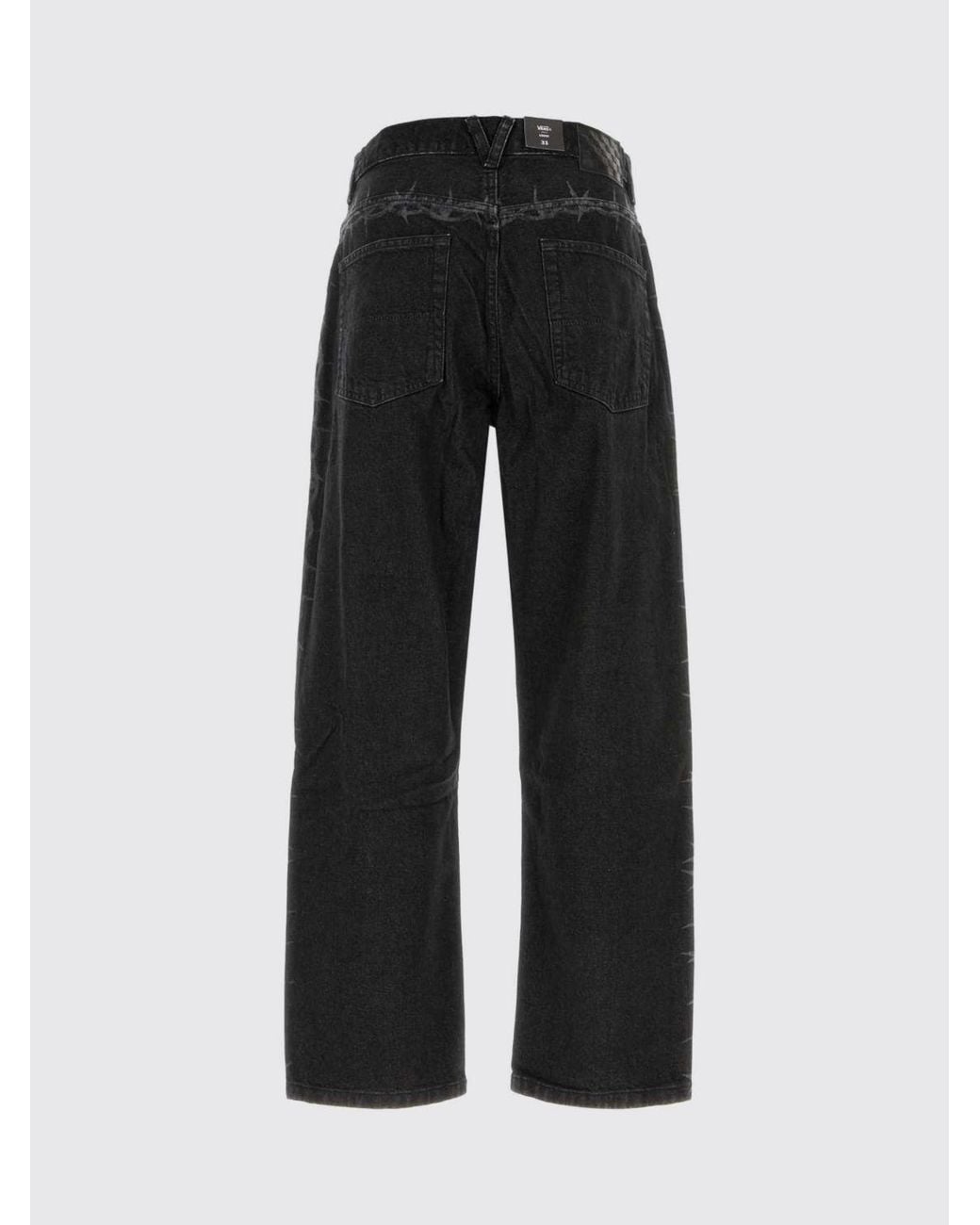 Vans Black Straight-Fit Jeans Mid-Rise for men