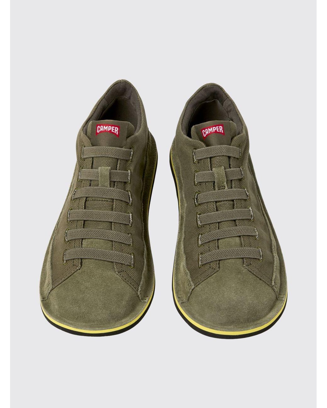 Camper Green Beetle Recycled Cotton And Suede Ankle Boots for men