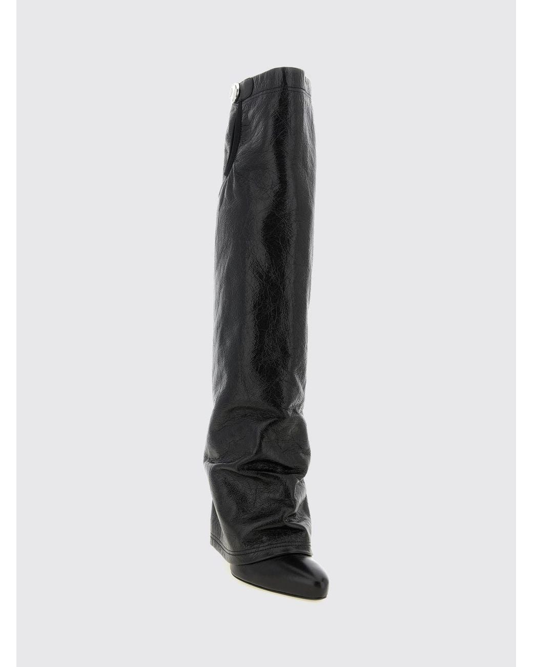The Attico Black Leon Knee-High Boots