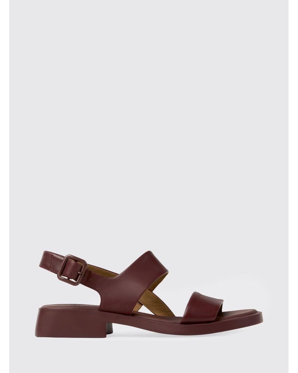 Camper Brown Dana Leather Sandals