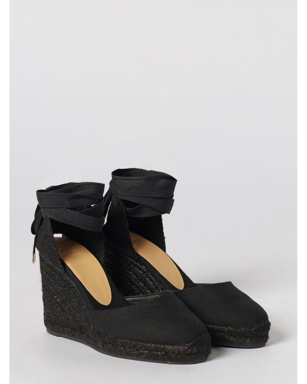 Castaner Black Carina Cotton Canvas Espadrilles