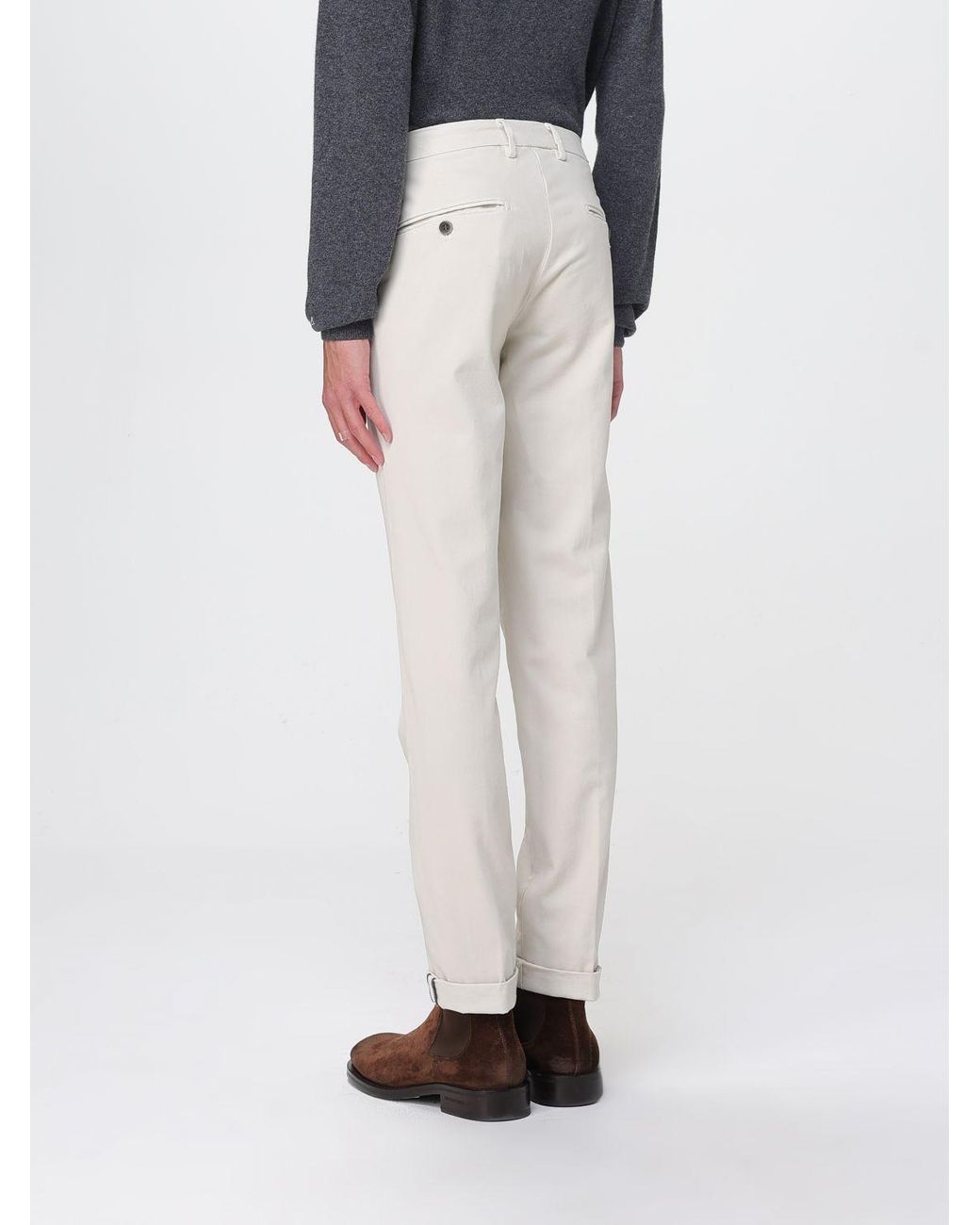 Mason's White Trousers for men