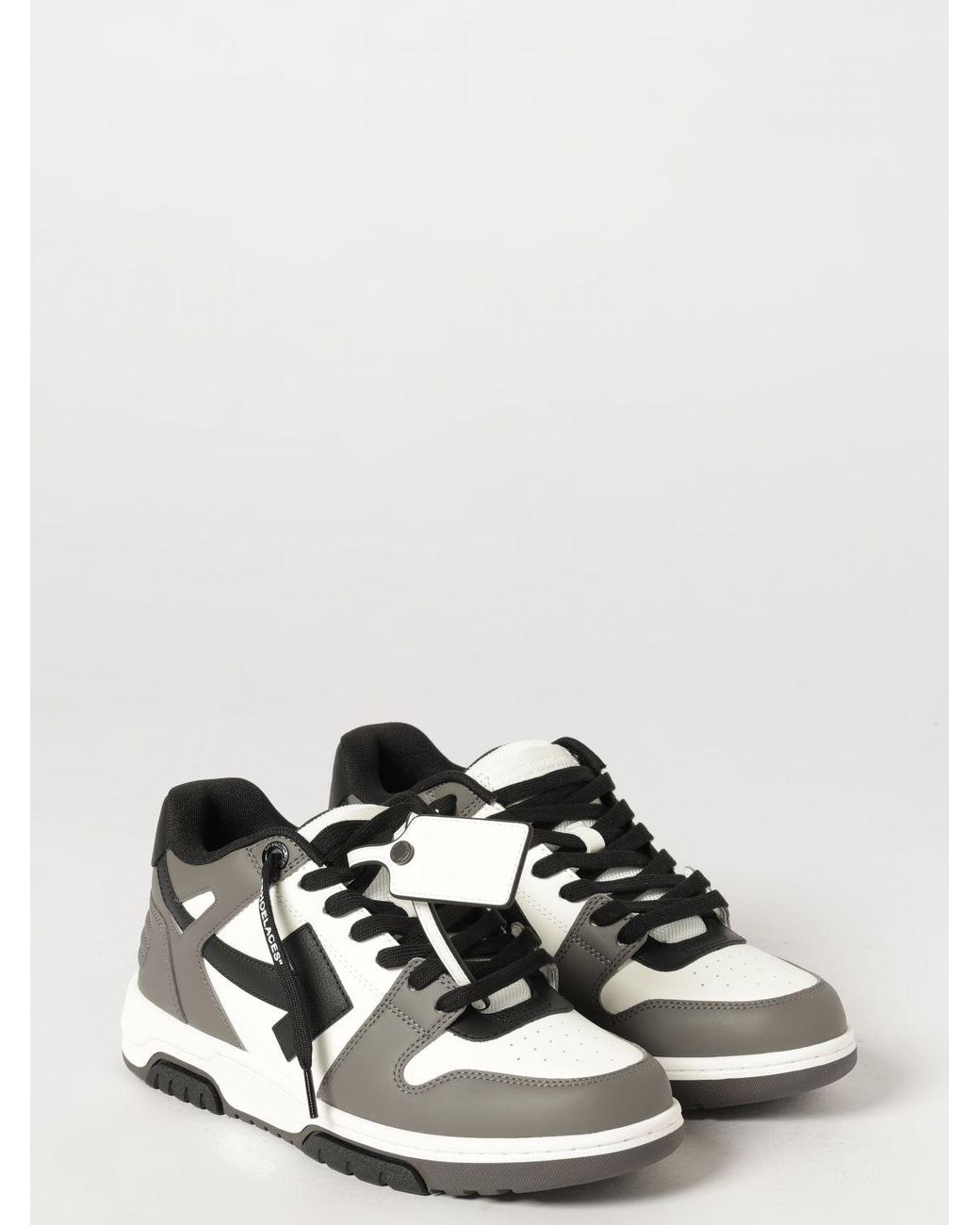 Off-White c/o Virgil Abloh White Out Of Office Bicolour Calf Leather Low-Top Trainers for men