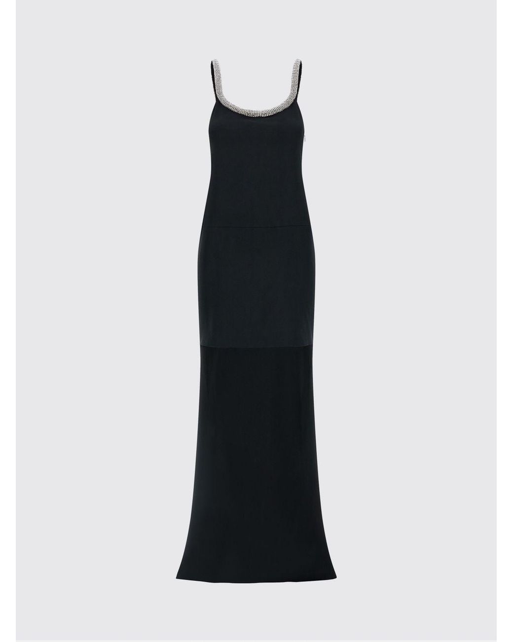 Tom Ford Black Viscose Blend Dress With Crystals