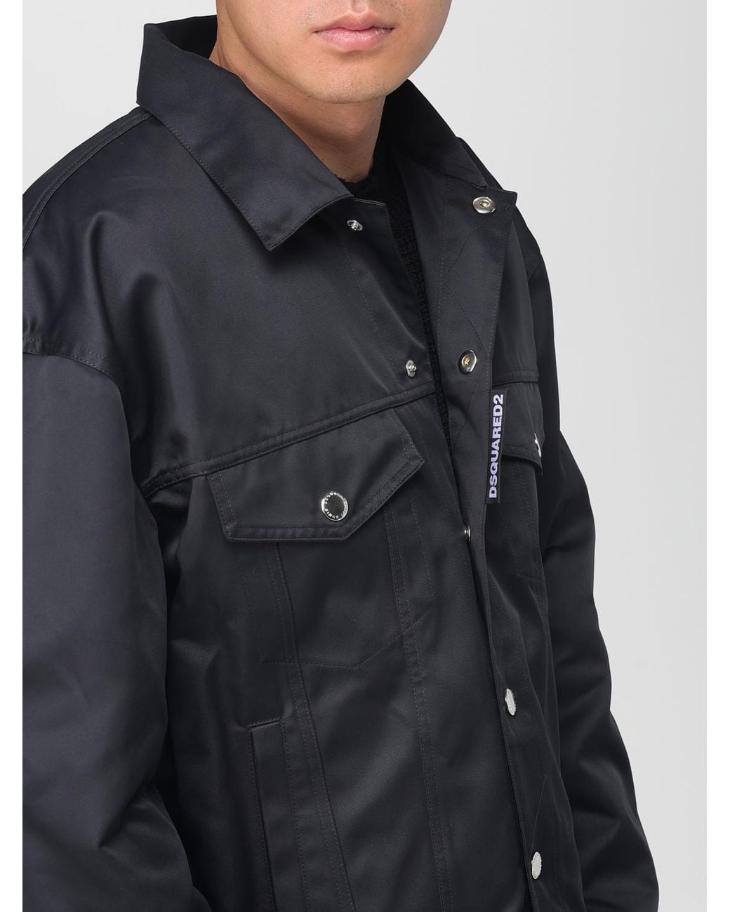 DSquared² Blue Buttoned Jacket for men