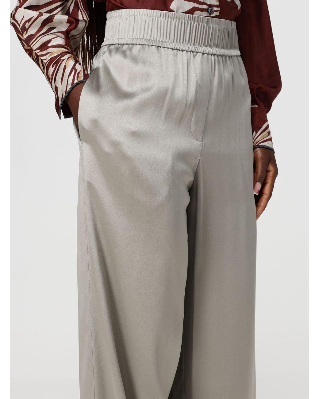 Brunello Cucinelli Multicolor Silk Jogging Trousers